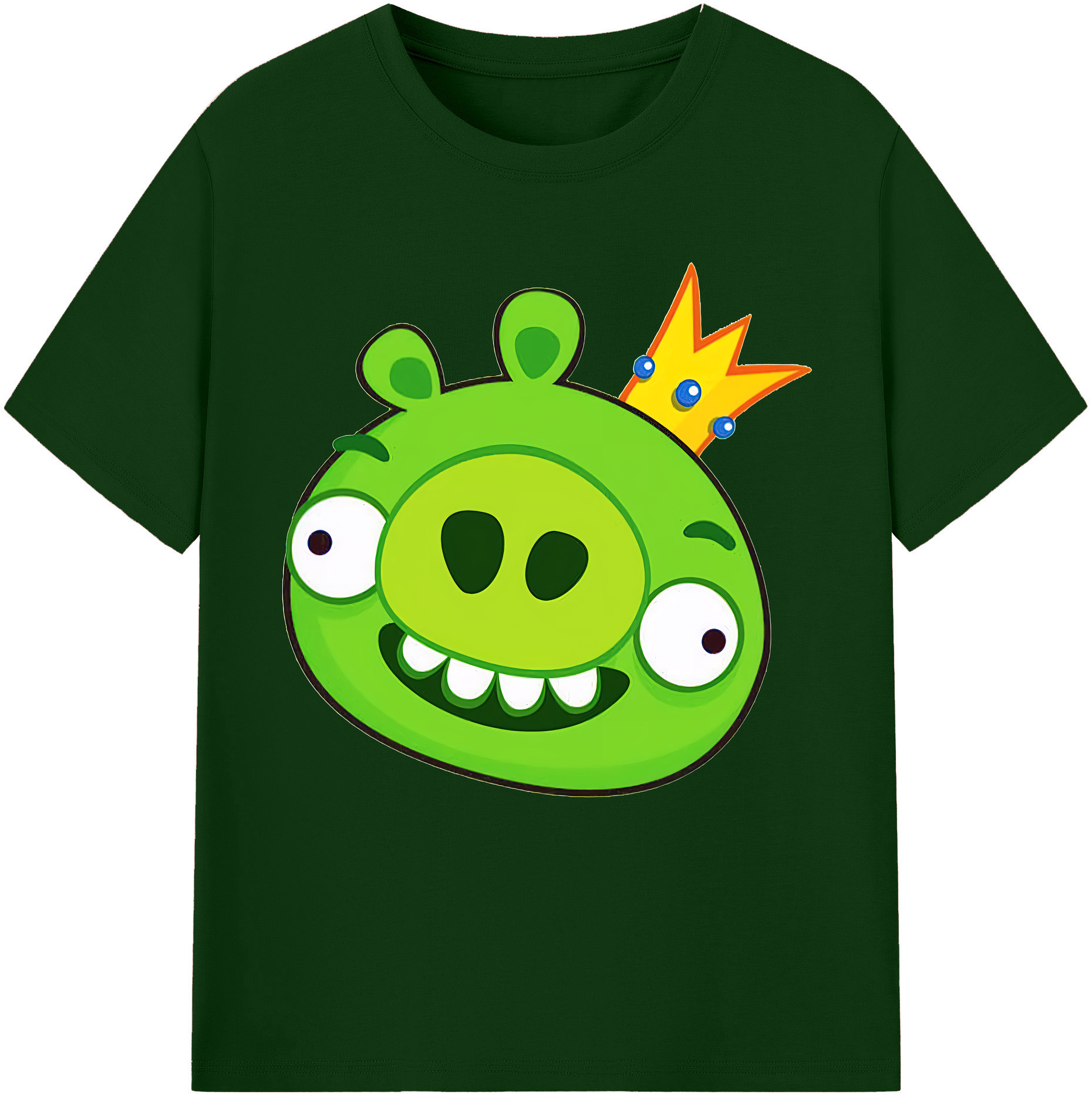 （画像用） Angry Birds アングリーバード 綿100％半袖Tシャツ（フロントプリント）